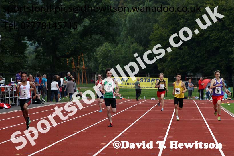 Mens 400 metres at the Northern Inter-Counties under-17s and 15s at Witton Park, Blackburn. Photo: David T. Hewitson/Sports for All Pics